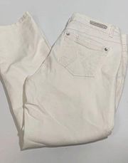 Democracy White Cropped Denim Jean