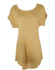 Soft Surrounding yellow gold extra long knit tee 

size small