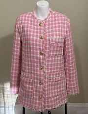 Walter Baker Pink Tweed Jacket