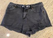 Pac Sun women’s black denim Shorts