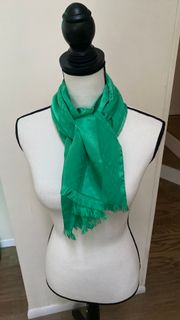 Salvatore  Green Silk Scarf