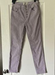 We the free lilac corduroy skinny size 27