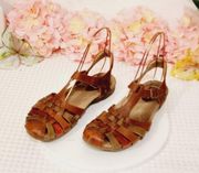 Earth Leather Fisherman Sandals - Teagan Size 9M