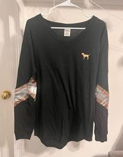 WILL NOT TAKE LESSPINK Sequined and Metallic Long Sleeve Top