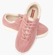 Tretorn Pink Shearling Nylite35Plus Sneakers Tuckernuck Anthropologie  -size 8.5