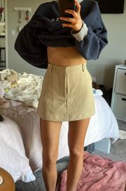 Tan Mini Skort