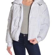 NWT Lucky Brand Missy Short Puffer Jacket white size XL extra large