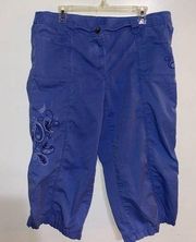 JM Collection capris in blue - size 16