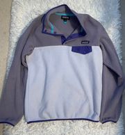 Purple Synchilla Snap-T Pullover