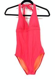 Prana Size Small One Piece Halter Swimsuit Pink