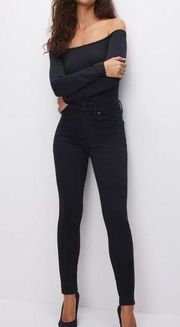 NWT Good American Black Always Fits Good Legs Skinny Jeans  - Size 00-4