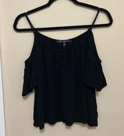 Flowy off the shoulder black top