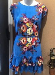 Konrad and Joseph blue floral dress