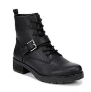 SOUL NATURALIZER | NWOT Faux Leather Block Heel Combat Lace-up Buckle Boots 6.5