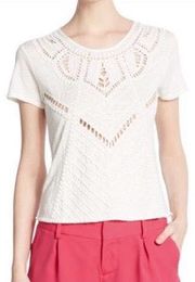 White Beaded Top