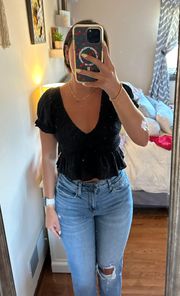 Black Crop Top