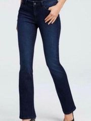 Ann Taylor Modern Fit Lindsay Waist Straight Leg Jeans Blue 4