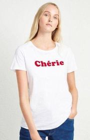 NWT FRENCH CONNECTION CHERIE SLOGAN T-SHIRT