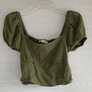 L.A. Hearts Green Blouse