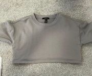 Cropped Crew Neck Sweatshirt