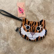 Betsy Johnson NWT $28 Tiger Coin Purse