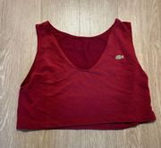 Red Cropped Tank