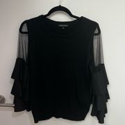 Jealous Tomato black long sleeve with mesh arms