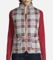 St John’s Bay Quilted Plaid Vest // NWT