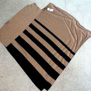 NWT stunning striped poncho - buttery soft fabric with stretch - great for fall!