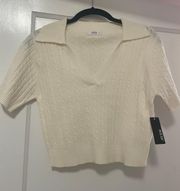 NWT  cropped sweater short sleeve