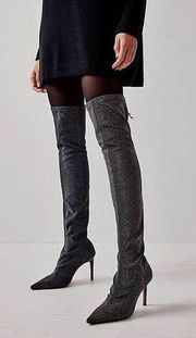 Free People Vicenza Shimmer Over The Knee Boots Size 37