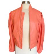 NWT HOUSE OF HARLOW 1960 Vegan Leather Bomber Jacket