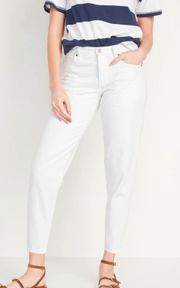 Women’s Mid Rise Cropped Straight Leg White Denim Jeans Size 10