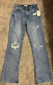 NEW  Riley Distressed High Rise Jeans