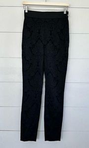 Dolce & Gabanna Women’s 40/8 Black Lace Skinny Tailored Pants OP $1875