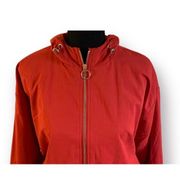 Forever 21  adjustable hoodie jacket waist burnt orange SMALL Gorpcore