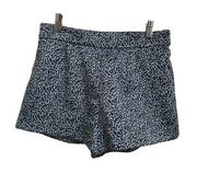 & other Stories blue black polka dot shorts size 4