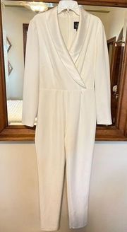 Adrianna Papell White Jumpsuit