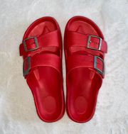 Airwalk Red Summer Slides Sandals