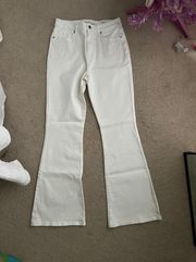 White Flare Jeans