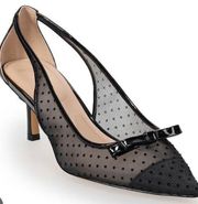 Draper James RSVP Bria black dotted heels with bow