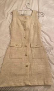 Off White Tweed Dress