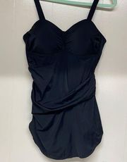 D.&Co Beach One Piece Swimsuit Sz 14.