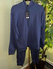 ALLBIRDS Set- R&R Hoodie and Sweatpants Size Large in Hazy Indigo NWT