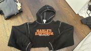 Harley Davidson Black Fleece  Crop Sweatshirt