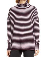 NWT French Connection Babysoft Stripe Turtleneck Sweater