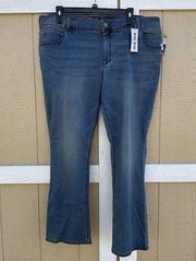 New Lee Riders Midrise Slim Boot Bounce Back Jeans Women’s Plus Size 26W Stretch