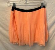 Victoria Secret: Mini flare neon orange, pleated skirt- size 10