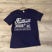 Alternative Navy Blue Football Tee S NWT