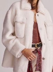 Maeve Cinched Faux Fur Coat